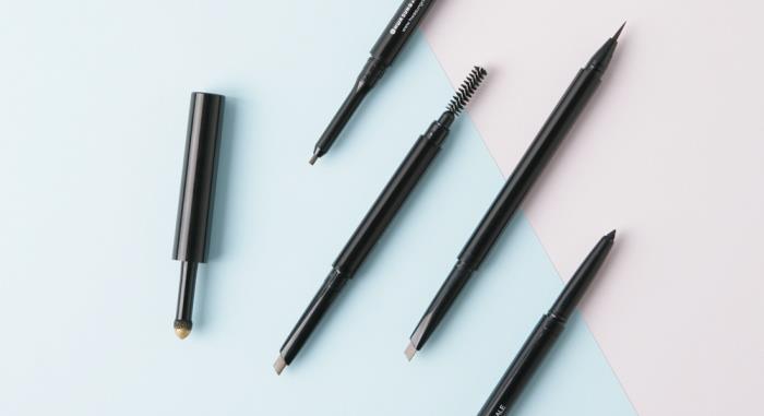 Super slim eyebrow pencil with brush